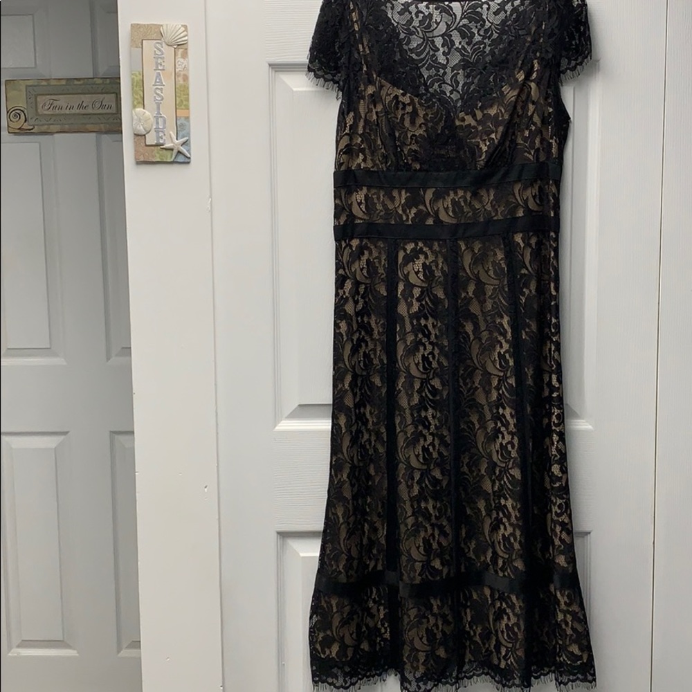 Black lace dress